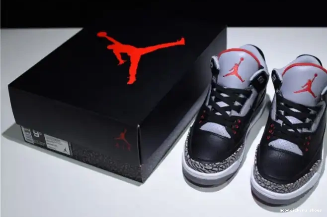 Cheap Black 854262-001 Cement Air Jordan 3 0612